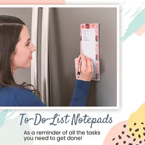 Sıcak satış shopify günlük manyetik haftalık planlayıcısı not defteri beyaz tahta buzdolabı mıknatısı not defteri kalemlik