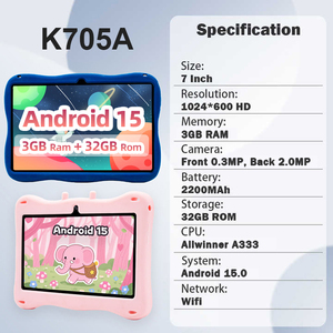 2025 <span class=keywords><strong>pas</strong></span> <span class=keywords><strong>cher</strong></span> 7 <span class=keywords><strong>pouces</strong></span> tablette <span class=keywords><strong>PC</strong></span> 1024*600 écran HD 3gb + 32gb enfants cadeau de noël Quad Core Android 15 tablette pour enfants - Product Image 2