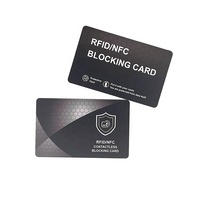 Carte de blocage RFID bancaire en PVC personnalisée 13,56 MHz anti-piratage, anti-skimming, sécurisée pour les paiements