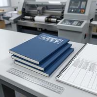 Carnet à couverture souple texturée en lin de qualité supérieure, avec estampage à chaud argenté, reliure parfaite, papeterie de haute qualité