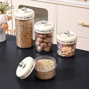Wholesale PP+PET Airtight Food Canisters Leak-Proof <b>Storage</b> Lids Portable <b>Large</b> Capacity Kitchen Organization Containers - Product Image 2