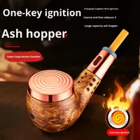 Cendrier de voiture électrique anti-chute en plastique, nouveau style transfrontalier, créatif et personnalisé, en forme de pipe à cigarette, avec rangement