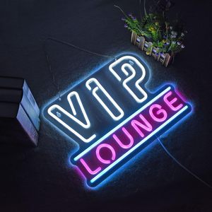VIP Lounge LED al Neon decorazione da parete segno per ufficio Hotel Pub caffè feste di compleanno uomo grotta camera da letto decorazione in edifici negozi - Product Image 1