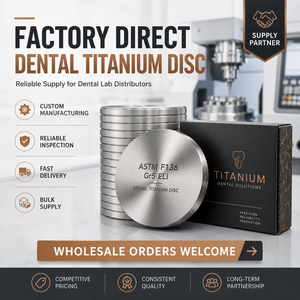 Disco de titanio dental ASTM F136 Gr5 ELI para fresado CNC, para barra de pilar y restauración de implantes - Product Image 2