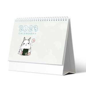 <span class=keywords><strong>Calendrier</strong></span> de bureau miniature personnalisable avec logo 2027, mignon et pliable - Product Image 4