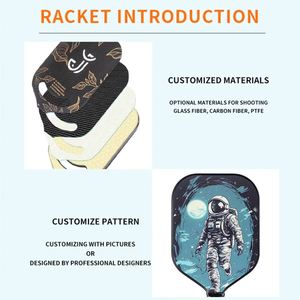 Sac de pickleball personnalisé en fibre de verre, ensemble de raquettes, léger, durable, balles en fibre de carbone, panneau en nid d'abeille - Product Image 5