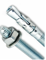 Vis d'ancrage à coin DIN pour béton, écrous hexagonaux d'expansion M6 M8 M10, prix usine bas, personnalisables en gros