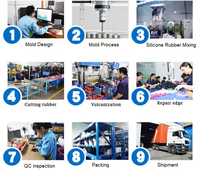 Service de moulage en silicone sur mesure certifié IATF 16949 ISO 9001, pièces de précision durables, joints, passe-fils, garnitures, OEM ODM