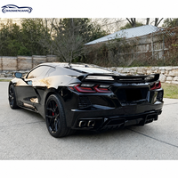 Diffuseur arrière ABS pour Chevrolet Corvette C8 2020, garniture de pare-chocs arrière, style extérieur