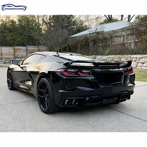 ABS Heckdiffusor für Chevrolet <span class=keywords><strong>Corvette</strong></span> C8 2020 Heckstoßstange Außenstyling-Zierleiste - Product Image 2