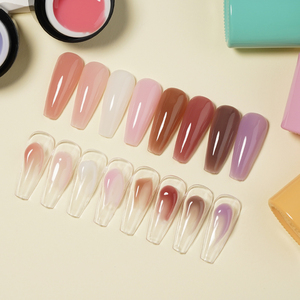 Bd ללא כאבים בבונה מסמר ג 'ל סיטונאים צבעוני Hema צבעוני חינם גוון ורוד עירום סביר לק ג' ל לק קשה - Product Image 6