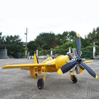 Modèle d'avion rétro européen en fer forgé, artisanat en métal fait main, décorations créatives pour la maison et les bars