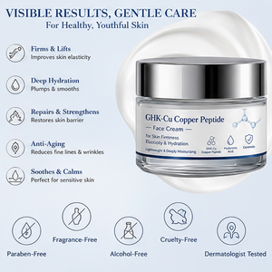 <span class=keywords><strong>Crema</strong></span> <span class=keywords><strong>Viso</strong></span> Sbiancante 7 Giorni con GHK-Cu Peptidi di Rame 30g, Idratante Anti-Età con Acido Ialuronico e Ceramidi per una Pelle Rassodata e Idratata - Product Image 5