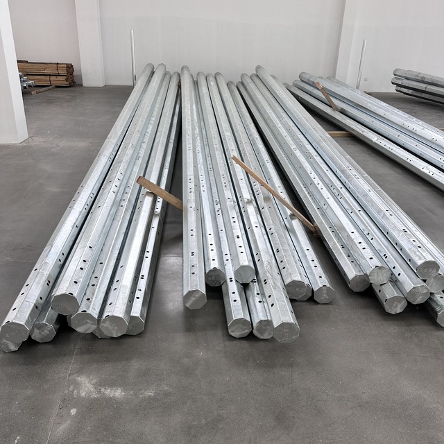 Galvanized Steel Utility Pole Factory Direct Sale for Power Transmission and Distribution System Engineering Use
