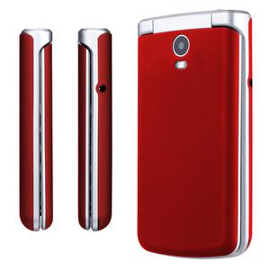 Cellulare rosso senior clamshell fold feature cellulare con bottone grande - Product Image 4
