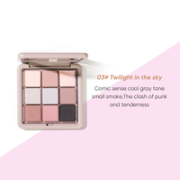 Palette d'ombres à paupières Pinkyfocus, échantillon gratuit, couleur nude, hautement pigmentée, longue tenue, imperméable, végétalienne, cosmétiques OEM
