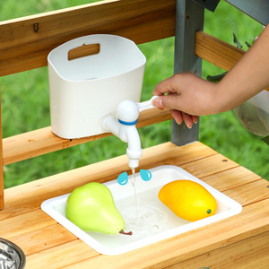 Maison de jeu en bois pour l'extérieur, <span class=keywords><strong>cuisine</strong></span> imperméable, jeu de rôle pour enfants, jouet interactif parent-<span class=keywords><strong>enfant</strong></span> pour les enfants de 4 à 6 ans - Product Image 3
