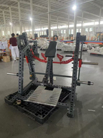Machine à Rameurs en T de Qualité Supérieure, Appareil d'Entraînement Smith Row à Charge de Plaques pour Exercices du Dos et du Haut du Corps
