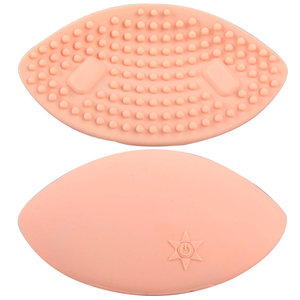 Breast Massager KM-108J Electric <b>Vibration</b> Silicone Portable USB Rechargeable Pink - Product Image 3