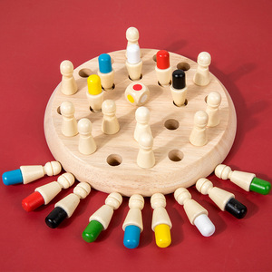 Color Memory Chess Wooden Educational <b>Game</b> For Children 4-6 Years Old Logic Thinking Training Parent Child Interactive Toy - Product Image 3