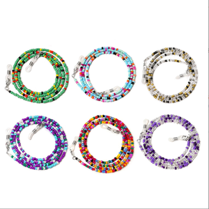 Chaîne de <span class=keywords><strong>lunettes</strong></span> de soleil perlées colorées à la mode <span class=keywords><strong>cordon</strong></span> de cou anti-perte pour accessoires de <span class=keywords><strong>lunettes</strong></span> - Product Image 3