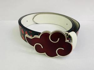 Cinturón <span class=keywords><strong>de</strong></span> Cuero PU Anime Attack Giant Oil Leather Belt Spell Back to War para One Piece <span class=keywords><strong>Ninja</strong></span> con Hebilla <span class=keywords><strong>de</strong></span> Cobre - Product Image 4