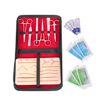 Kit de formation aux sutures chirurgicales avec peau simulée en silicone pour la formation aux compétences de suture médicale CE/ISO