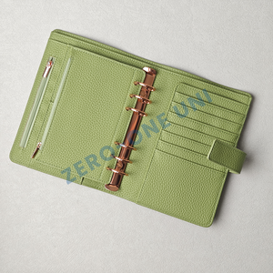 Agenda Personale A6 in Pelle PU Personalizzata, Diario con Tasche Multiple, Copertina in Pelle Semplice, Quaderno con 6 <span class=keywords><strong>Anelli</strong></span>, Raccoglitore A5 A6 - Product Image 6