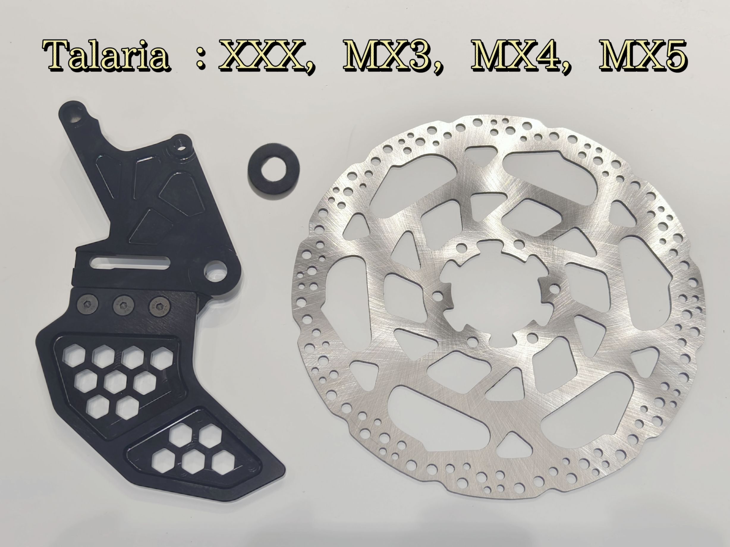 TALARIA noir arrière Mount&amp;Rotor 240mm 1 set