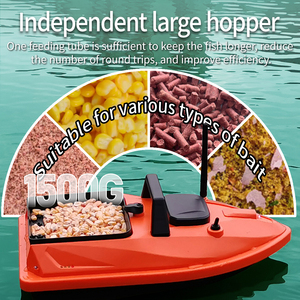Bateau à appâts V805 GPS 500M Retour automatique 24 points Détection de température 1,5KG Chargement Bateau de pêche à la carpe RC avec écran HD Contrôleur - Product Image 3