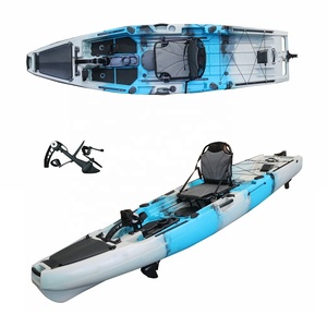 Kayak à pédales rotomoulé pour la pêche, canoë, kayak individuel en plastique rigide, 10,5 pieds, PE, canoa personnalisé, <span class=keywords><strong>kano</strong></span>, kayak à pédales de 10 pieds - Product Image 3