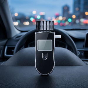 Alcoholímetro Digital con Sensor de Celda de Combustible, Dispositivo con Pantalla Negra para Uso en Automóviles - Product Image 1