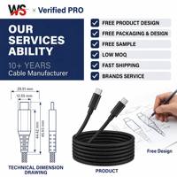 Cable de Carga Rápida de 60W Pd USB C a Tipo C 3A, Cable de Cobre Puro Trenzado de Nailon para Teléfono, Tableta, Macbook, Android, iOS