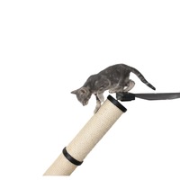 Poteau d'escalade mural enveloppé de sisal et échelle Style minimaliste Étagères murales écologiques pour chat