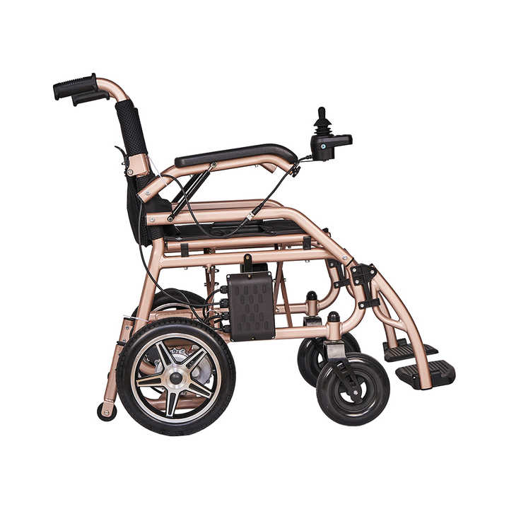 超轻重量电动轮椅折叠电动轮椅电动折叠轮椅带锂电池