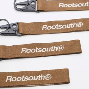Custom Jacquard Logo Keychain Lanyard Urban Streetwear Fabric Key <b>Ring</b> <b>Holder</b> High Density Woven Tactical Belt Key Clip - Product Image 4