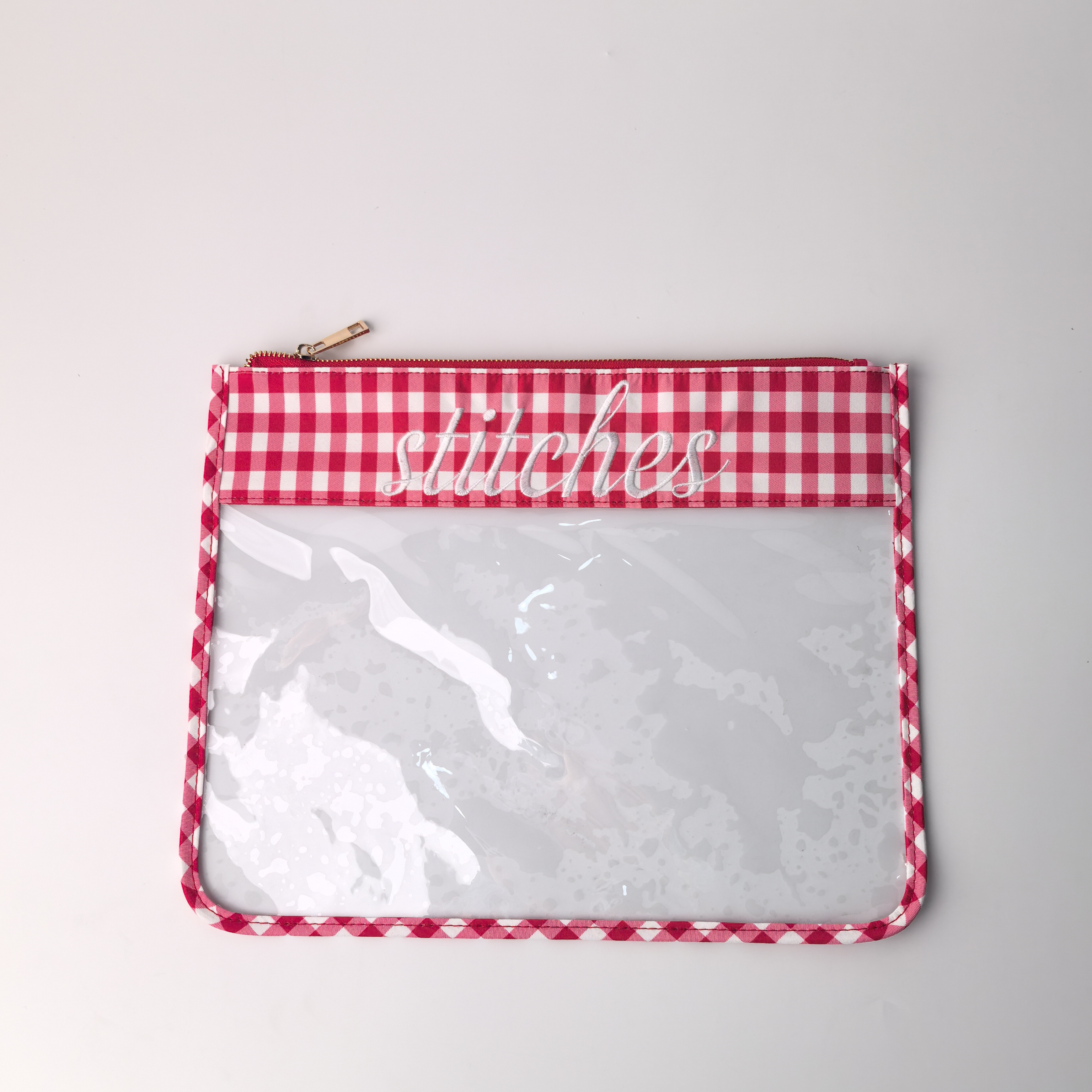 Red Gingham (with embroidery)