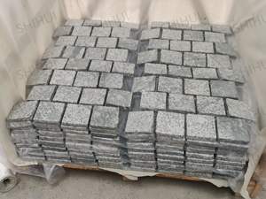 SH taş doğal taş yeni fantezi granit döşemeler küp tuğla desen alevli yüzey bölünmüş kenar parke taş arnavut kaldırımı <span class=keywords><strong>Driveway</strong></span> - Product Image 3