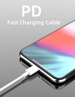 Kabel USB Type-C ke Type-C Berkualitas Tinggi dengan Inti Tembaga 0.25M, Jaket TPE, Pengisian Cepat 6A, Dapat Disesuaikan untuk Ponsel IPhone/iPad
