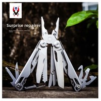 Ensemble multifonctionnel d'outils de survie EDC pour l'extérieur, ciseaux détachables, couteau pliant, outils multi-usages d'urgence pour le bricolage industriel