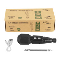 Tournevis sans fil à batterie jeu de tournevis électrique rechargeable avec embouts de tournevis
