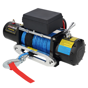 12V/24V 9500lbs כננת חשמלית אוטומטית עם שלט רחוק עם חבל סינטטי - Product Image 3