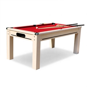 Thiết Kế Hiện Đại Tự Động Bóng Trở Lại Hệ Thống 6ft MDF Nhà Sử Dụng 2 Trong 1 Đồ Nội Thất Loại Bàn Ăn Tối Top <span class=keywords><strong>Snooker</strong></span> Hồ Bơi Bida Bàn Ăn - Product Image 1