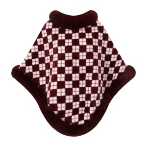 Chal de Moda para Mujer con Ribete de Piel Sintética, Capa Cálida de Invierno, Elegante Capa Jacquard para Deportes de Nieve y Vacaciones Navideñas - Product Image 1