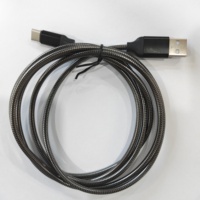Câble de transfert de données de charge rapide de haute qualité en métal USB A vers type C 3A pour smartphone pour ordinateur portable, vente en gros d'usine