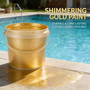 Pintura Dorada Súper Brillante, Pintura Dorada con Destellos, Pintura Dorada con Lámina de Oro, Pintura Dorada a Base de Agua, Pintura en Polvo Dorada 24K - Product Image 4
