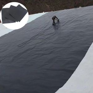 HDPE moderno 1mm Geomembrana Anti-UV LLDPE Material para piscifactoría estanque presa embalse lago Artificial humedal Parque paisaje - Product Image 1