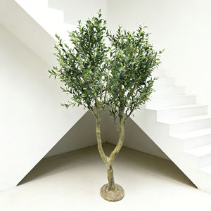 Grand <span class=keywords><strong>Olivier</strong></span> Artificiel Géant Personnalisé Noir de 2,4 m pour la Décoration Intérieure – Vente en Gros - Product Image 1