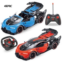 Voiture télécommandée 4DRC 1:12, modèle de simulation avec portes ouvrantes, 5 canaux, drift haute vitesse, véhicule sport électrique, jouet RC 27 MHz