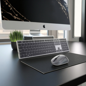 Kit de teclado y ratón retroiluminado con LED inalámbrico negro 2,4G con teclas redondas Programable ultrafino en stock - Product Image 5